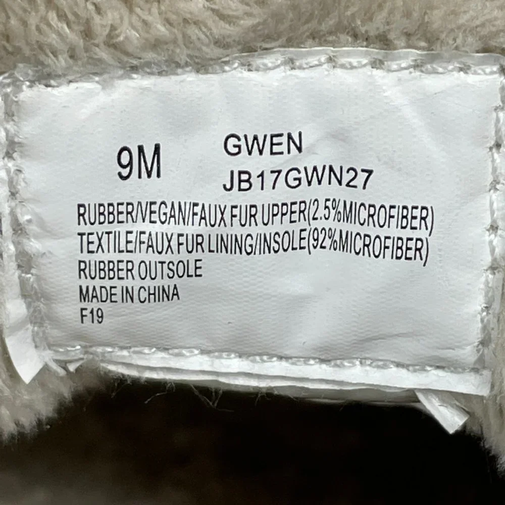 JBU by Jambu Gwen Women's Size 9 Shoes Gray Waterproof Vegan Rain Duck Bootie